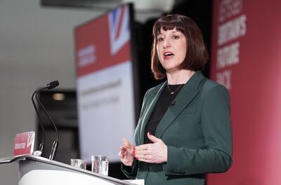 Shadow chancellor Rachel Reeves promised to cap corporation tax during her address to business leaders at the Kia Oval, London. PA