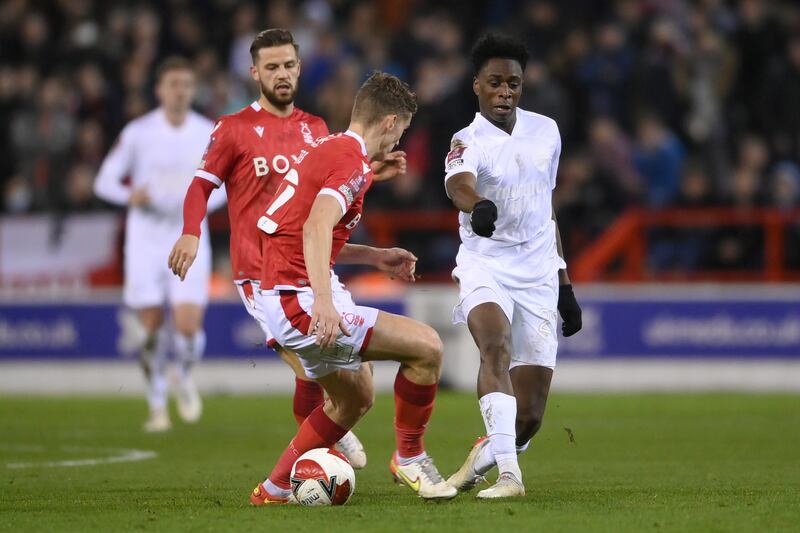 Albert Sambi Lokonga – 5. Had a crack at goal 30 minutes into the first half but was unable to find the target. Dispossessed at the halfway line by Yates, who kickstarted Forest’s attack for their goal. Getty Images