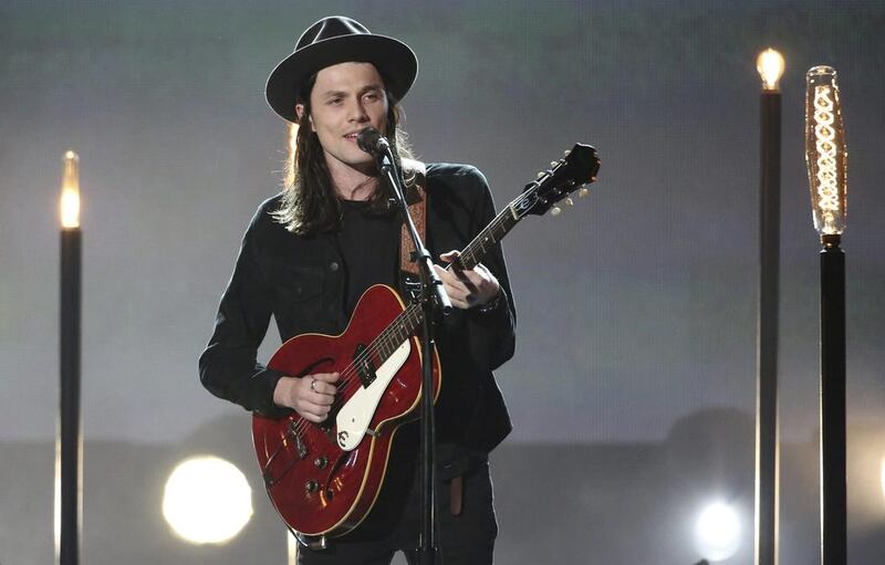 James Bay performs Let It Go at the American Music Awards. Matt Sayles / Invision / AP