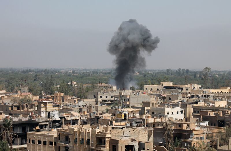 Deir Ezzor was attacked by government forces from the air. AFP