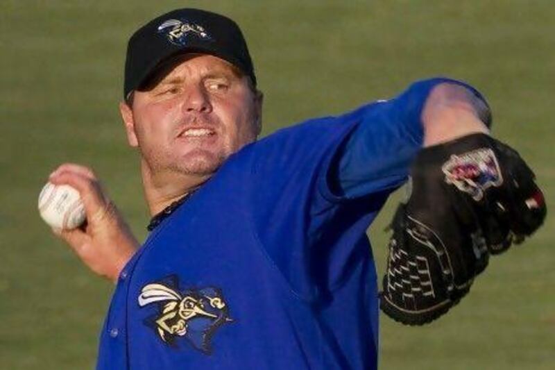 Sugar Land Skeeters starter Roger Clemens.