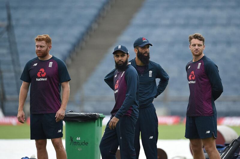England players prepare for the three-match ODI series. AFP