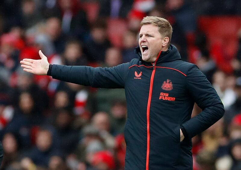 Eddie Howe sees his Newcastle team take on relegation rivals Norwich and Burnley in their next two matches. Reuters