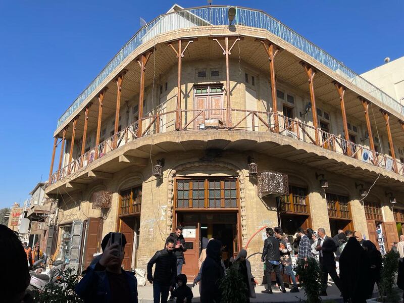 Al Mutanabbi Street is home to a historic book market and the centre of intellectual life in Iraq's capital, Baghdad. Photo: Sinan Mahmoud / The National