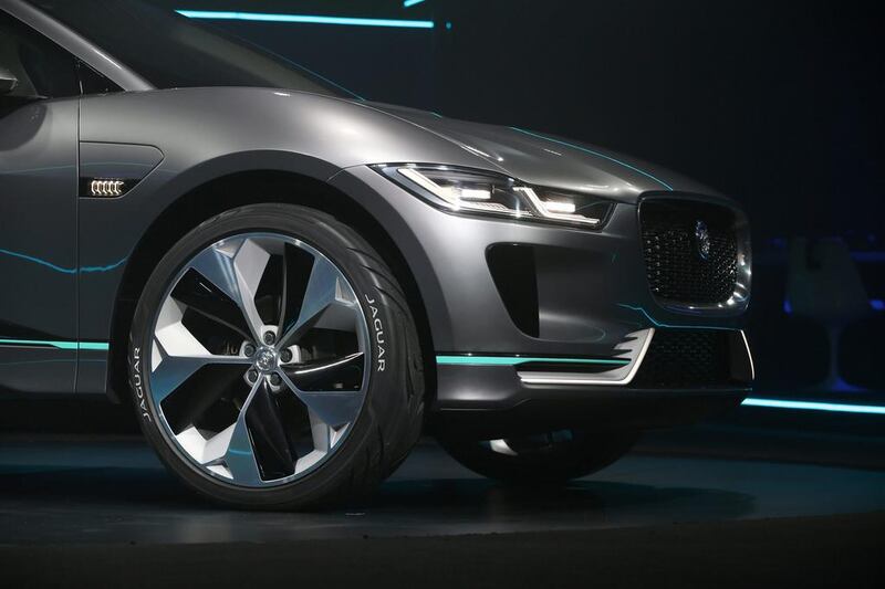 The electric Jaguar I-Pace has been unveiled in Los Angeles. Lucy Nicholson / Reuters