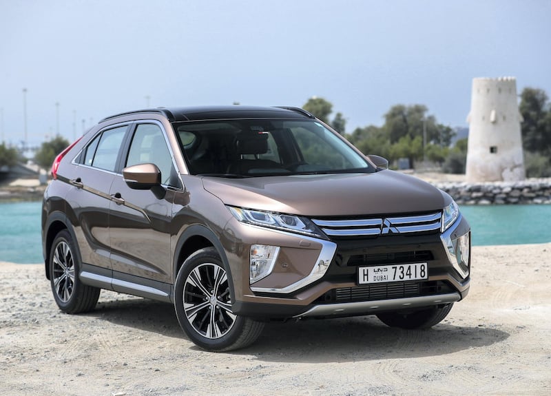 Abu Dhabi, UAE, April 2, 2018.   Mitsubishi Eclipse Cross.
Victor Besa / The National
Motoring
Reporter:  Adam Workman