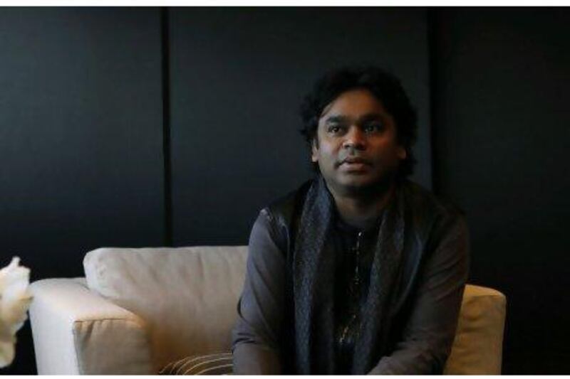 "For me, music is therapy," says AR Rahman, an Indian music composer, at Armani Hotel in Burj Khalifa.