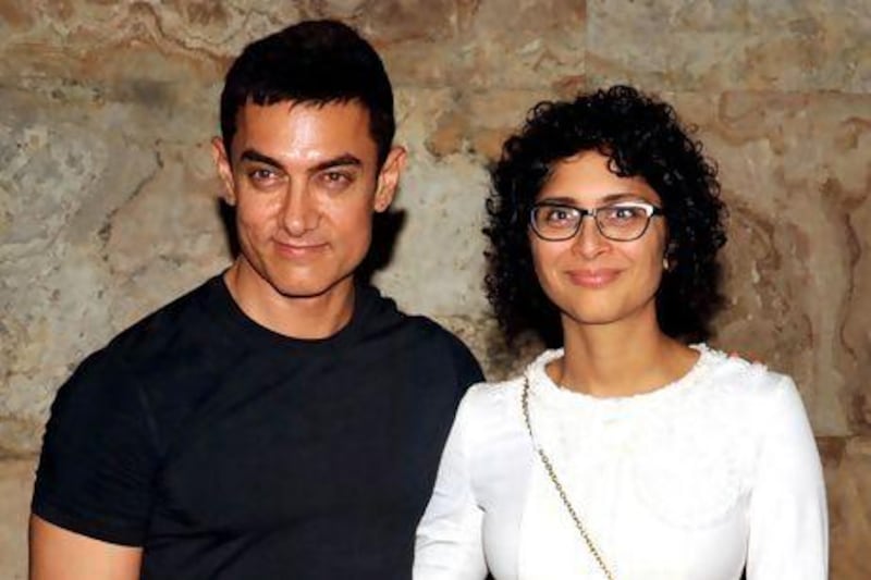 Aamir Khan and Kiran Rao. AFP
