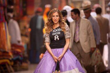 Sarah Jessica Parker in 'Sex and the City 2'. The film was set in Abu Dhabi but filmed in Morocco. 