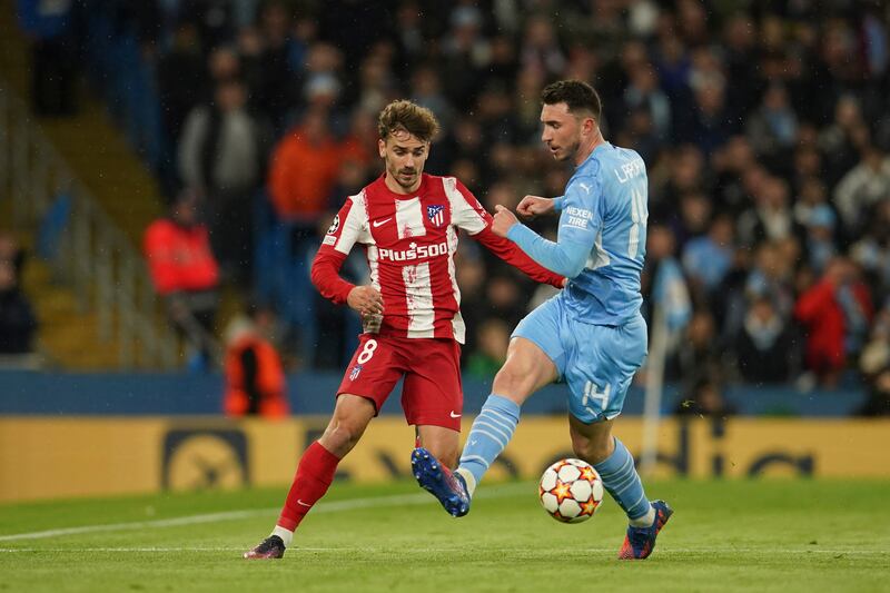 Aymeric Laporte - 8, Was authoritative and made the tackle to deny Felix after Ilkay Gundogan’s loose pass was intercepted. Came agonisingly close to finding the top corner with a header and was dominant in his own box. AP