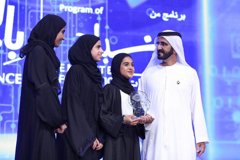 ‘Our responsibility is to prepare generations for future and our ambitions are to have scientists who contribute to the progress of mankind,’ Sheikh Mohammed said.