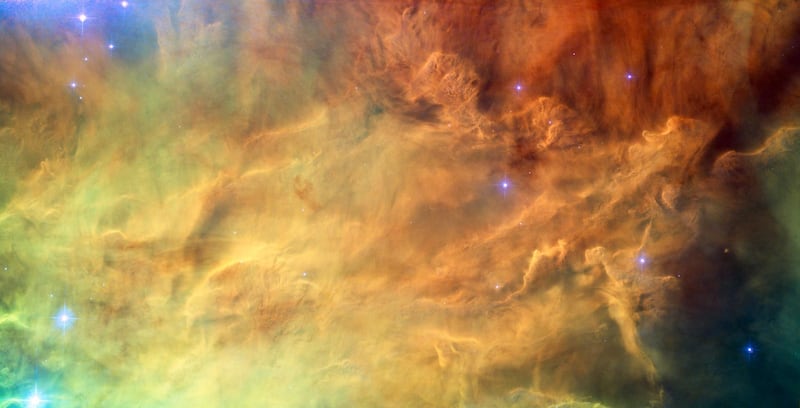 NASA/ESA Hubble Space Telescope image reveals the heart of the Lagoon Nebula. NASA
