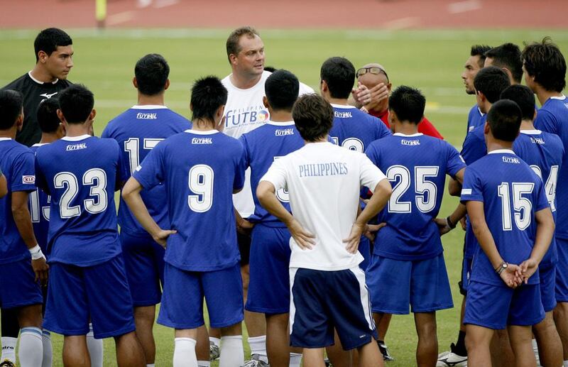 Philippine national football team coach Michael Weiss of Germany has instilled confidence in his players that they can achieve what they set out to do. Cheryl Ravelo / Reuters

