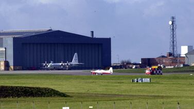 The quantum navigation system was tested at Boscombe Down Airfield in Wiltshire, the UK. PA