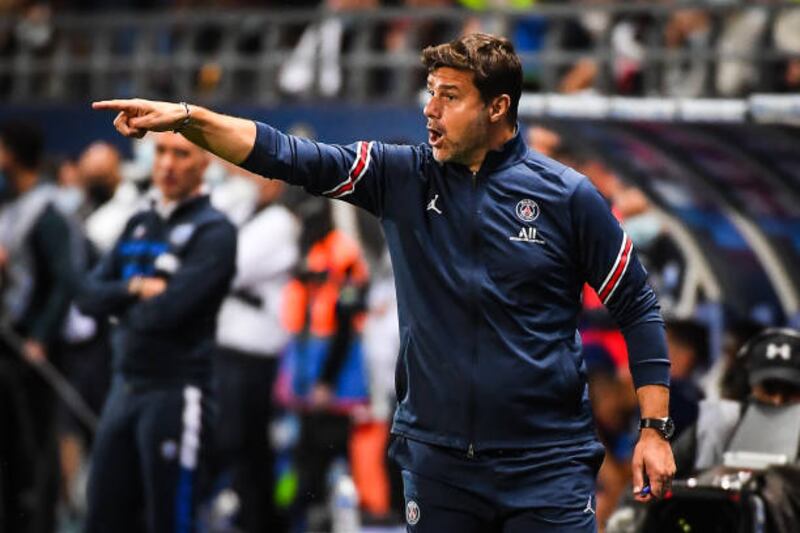 Mauricio Pochettino of PSG during the Ligue 1 match between Troyes and Paris.