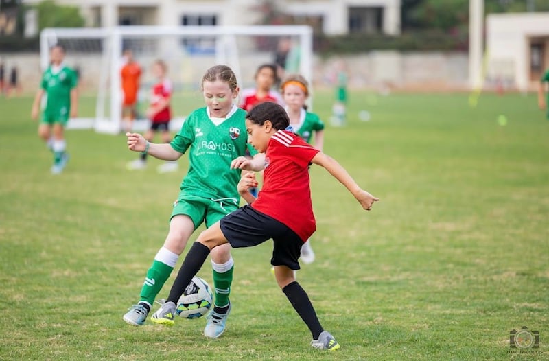 Dubai Irish girls football team has reported a resurgence in interest among young players. Photo: Tony Christian