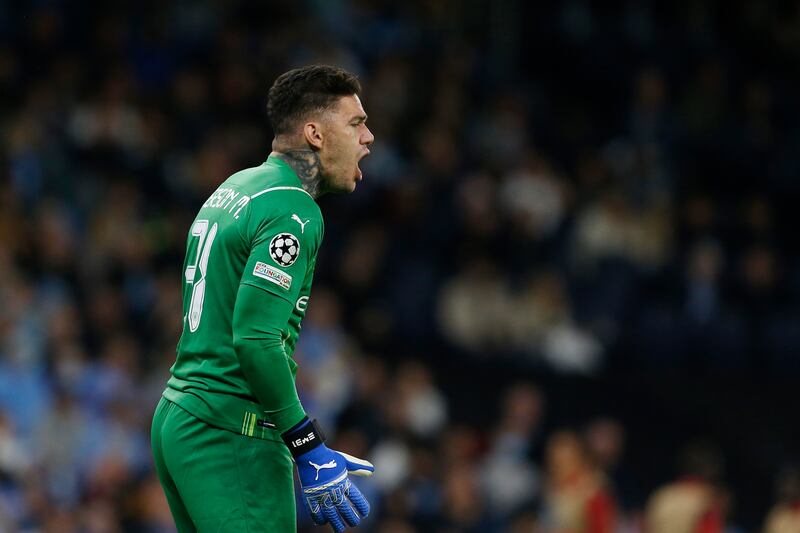 MANCHESTER CITY PLAYER RATINGS: Ederson – 6. City’s No 1 had a mixed game. He made a number of good saves, but some of Nkunku’s goals should have been kept out. He was also lucky in the first half when Andre Silva was adjudged offside after having tapped the ball home. Reuters