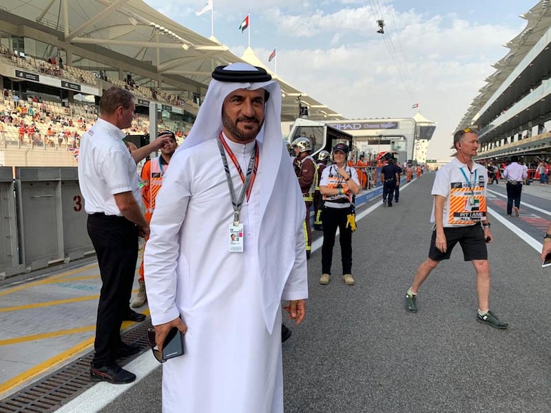 Mohammed bin Sulayem, the president of the Automobile and Touring Club of the United Arab Emirates. Victor Besa / The National