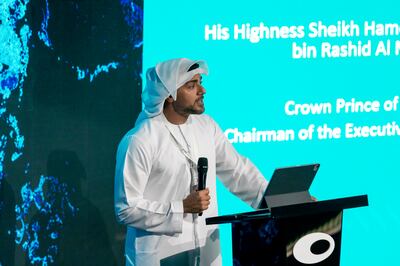 Issam Kazim, chief executive officer of Dubai Department of Tourism and Commerce Marketing, at Climate Future Week on Tuesday. Antonie Robertson / The National