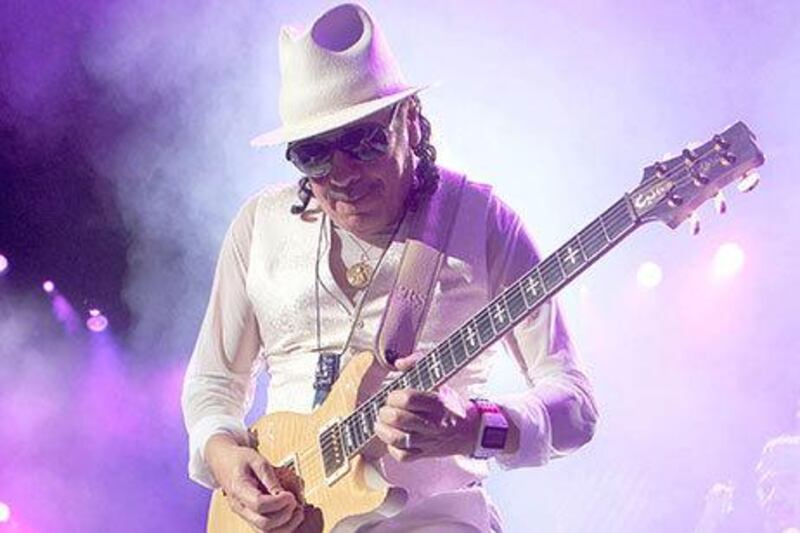 The date of the Santana show for the Emirates Airline Dubai jazz Festival has been changed. Picture courtesy of Gary Miller