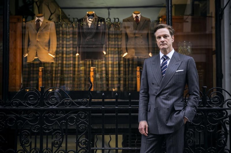 In Kingsman: The Secret Service, Colin Firth plays a genteel secret agent of an elite spy team that has its headquarters in London’s bespoke tailoring street, Savile Row. Courtesy Twentieth Century Fox