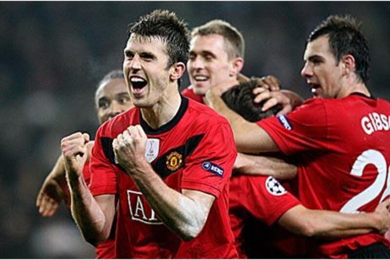 Manchester United midfielder Michael Carrick has shown his versatility in recent matches operating in defence.