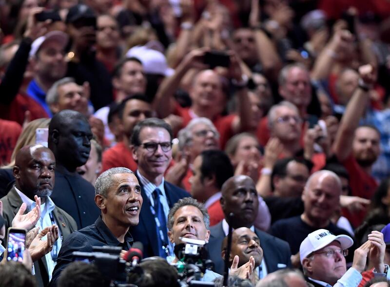 Former US president Barack Obama garnered a lot of interest in Toronto. AP Photo