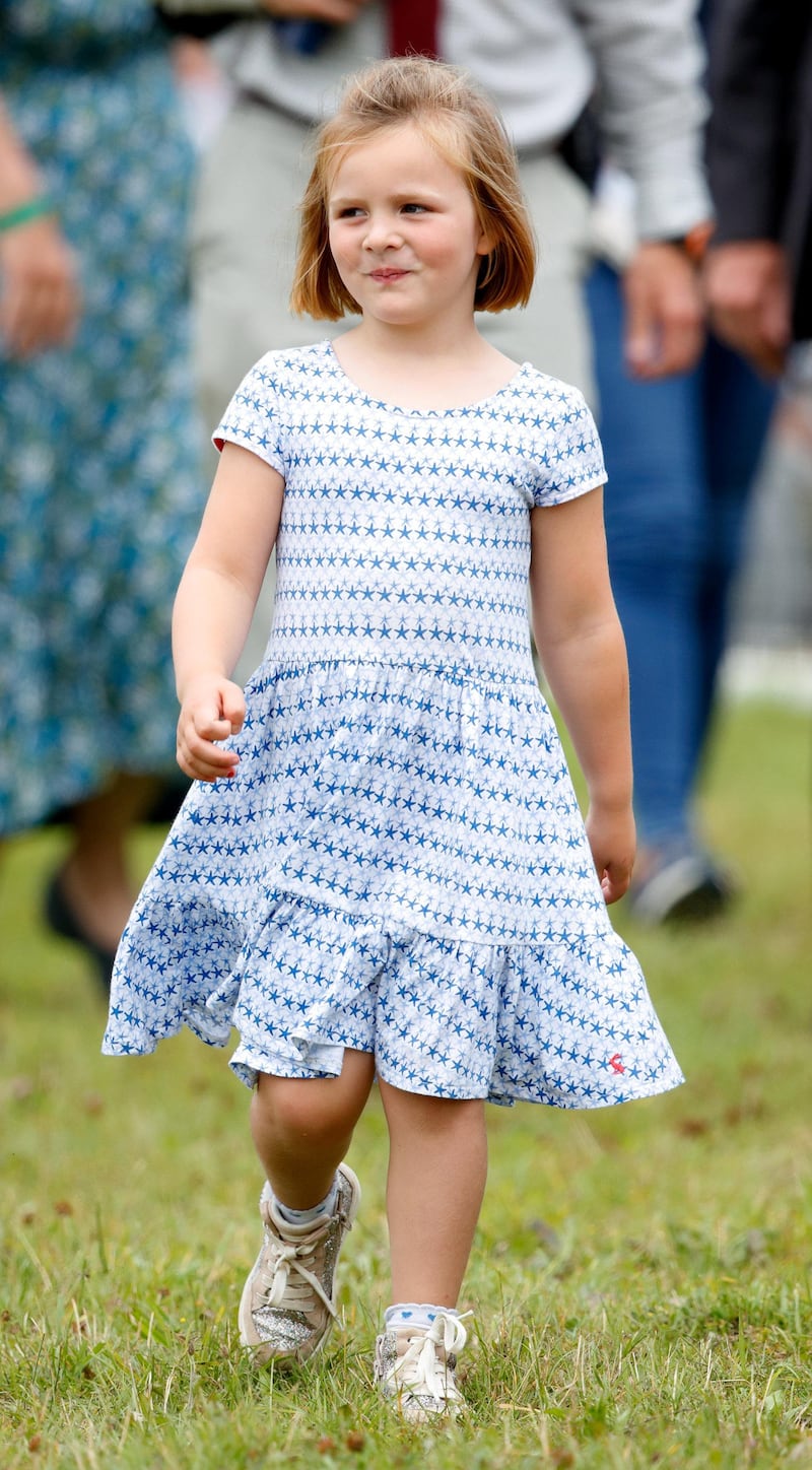 STROUD, UNITED KINGDOM - AUGUST 03: (EMBARGOED FOR PUBLICATION IN UK NEWSPAPERS UNTIL 24 HOURS AFTER CREATE DATE AND TIME) Mia Tindall attends day 2 of the 2019 Festival of British Eventing at Gatcombe Park on August 3, 2019 in Stroud, England. (Photo by Max Mumby/Indigo/Getty Images)