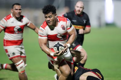 Dubai Tigers captain Duane Aholelei insists the regular season win over Bahrain will count for nothing in the final. Chris Whiteoak / The National
