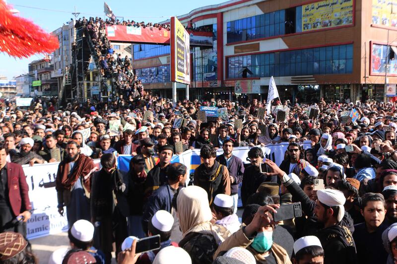 More protests in Khost. AFP