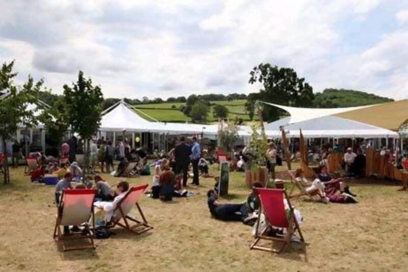 The Hay Festival in Hay-on-Wye, Wales. Stephen Lock / The National.
