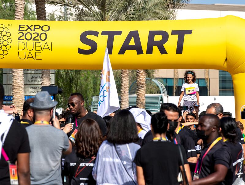 Bolt later stated that it had been 'a pleasure visiting Expo 2020 Dubai'.