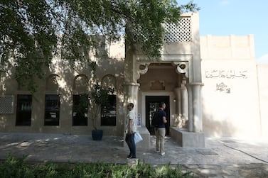 DUBAI , UNITED ARAB EMIRATES Ð Nov 20 , 2014 : Outside view of the Majlis Gallery in Bastakiya in Dubai. ( Pawan Singh / The National ) For Arts & Life. Story by Anna Seaman