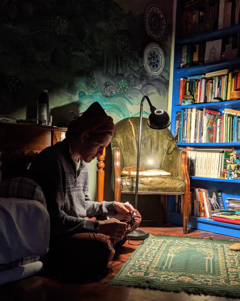 Winner: 'Fajr Awrad' by Hana Horack-Elyafi. 'This is my eldest son, Hassan. Sitting in a very atmospheric-looking corner of our old house. I painted the mural and laid the parquet floor. Nostalgic moment that looks so peaceful. Photos don't show the suffering. This boy has been through hell and back, he and his twin brother both. Thankful for the beauty and peace.'