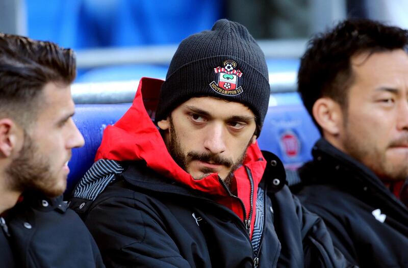 Manolo Gabbiadini of Sampdoria is one of five players to have tested positive at the club. "I still want to tell you that I'm fine, so don't worry. Follow all the rules, stay at home and everything will work out," said Gabbiadini on Twitter.   PA Wire.