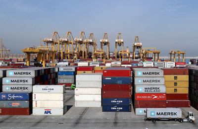 DP World's fully automated Terminal 2 at Jebel Ali Port in Dubai. Reuters