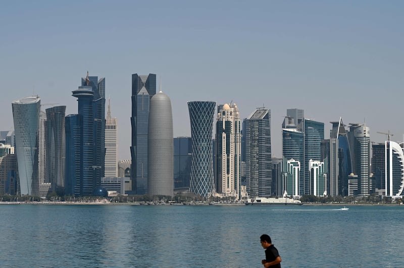 1. Doha, Qatar - Temperatures reached 45°C on Thursday. AFP