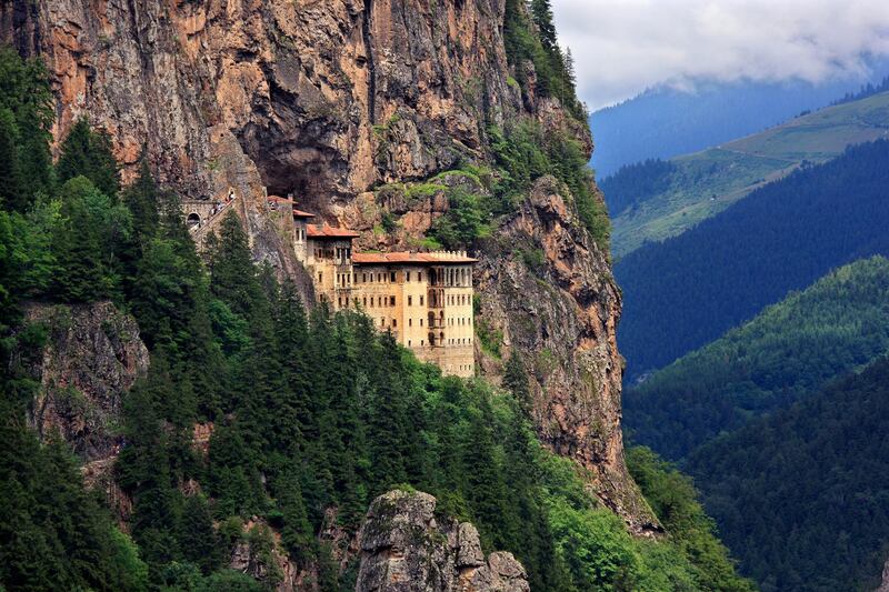 Sumela monastery one of the most impressive sights in the whole Black Sea region, in Altindere Valley, Trabzon province, Turkey. Date taken: 25.7.2010. 