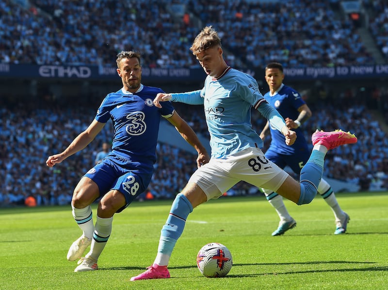 Cole Palmer – 7. Arguably the most impressive of City’s squad players who started, having assisted Alvarez’s opener. The young forward’s agility and close ball control caused plenty of issues for the Chelsea defence. EPA