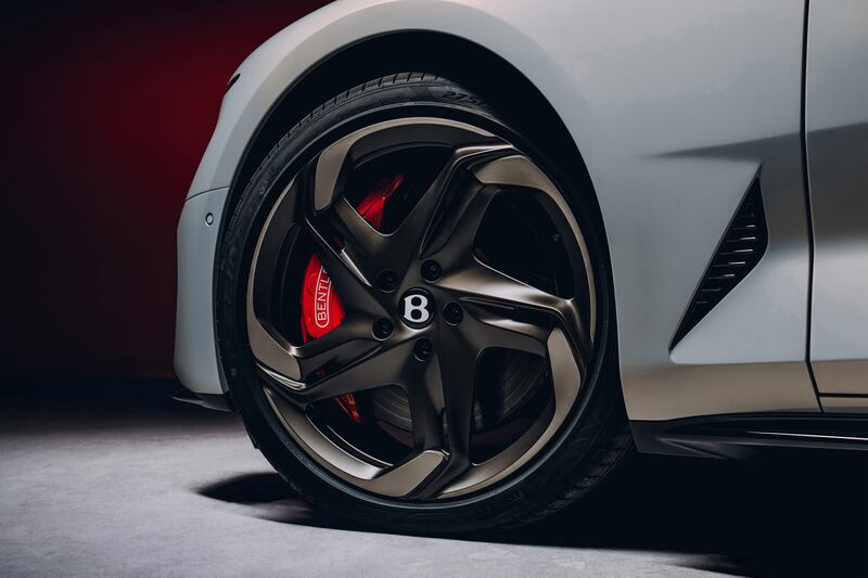 The Batur's powerful red brake calipers are an essential addition.