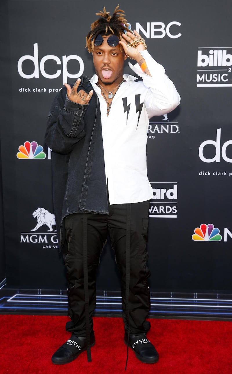Juice WRLD arrives at the 2019 Billboard Music Awards. Reuters