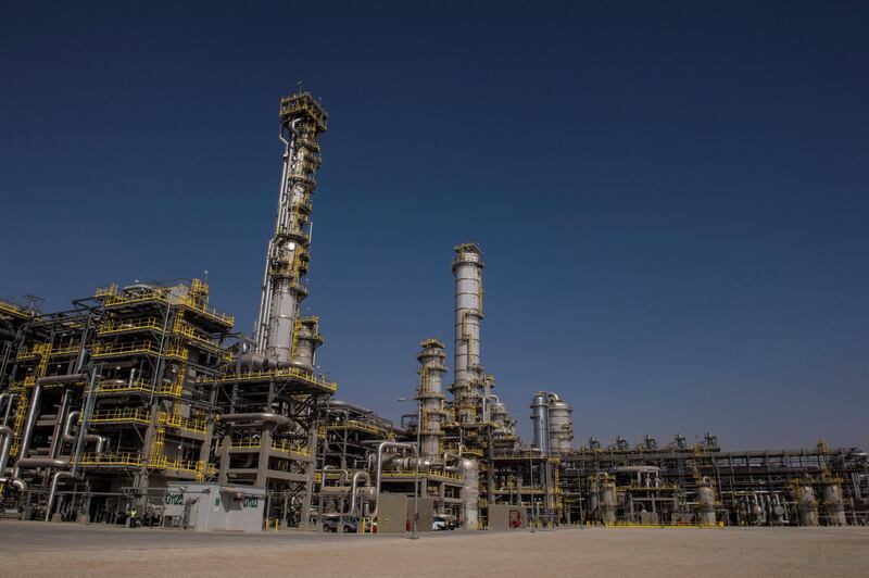 Sadara Chemical Co facility is seen in Jubail, Saudi Arabia April 30, 2015. Picture taken April 30, 2015.  Saudi Aramco/Handout via REUTERS ATTENTION EDITORS - THIS PICTURE WAS PROVIDED BY A THIRD PARTY.