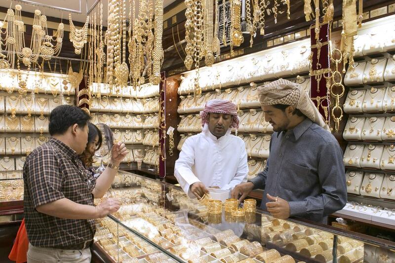 The Gold Souq in Dubai. According to Islam, gold is a ribawi item – one regarded as so important to daily life that they cannot be hoarded. Reem Mohammed / The National