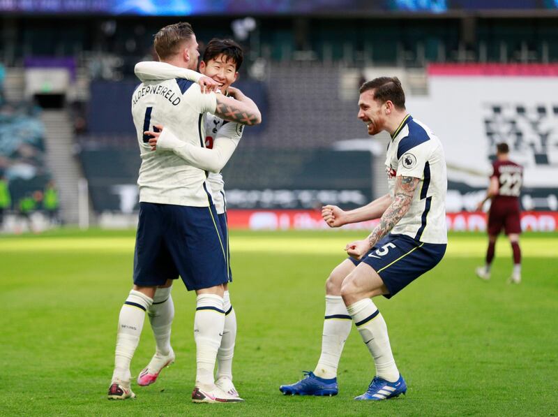 Pierre-Emile Hojbjerg - 9. His interceptions led to two Spurs goals and he constantly positioned himself to detonate Leeds before they could really threaten. Reuters