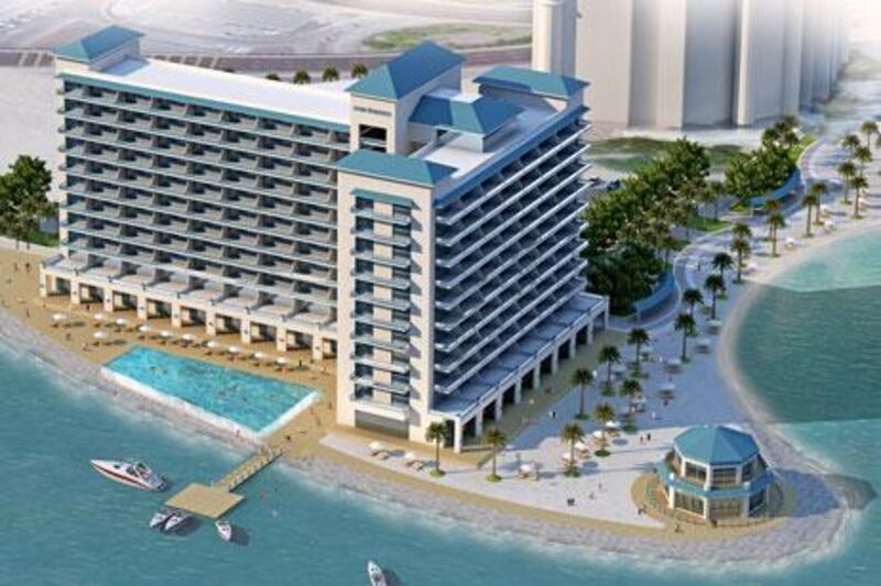 The planned Azure Residences on Palm Jumeirah. Courtesy Nakheel