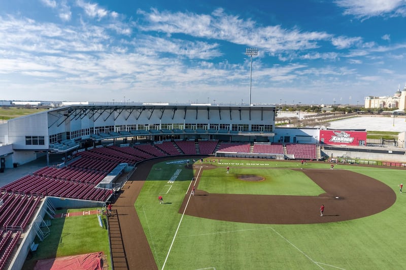 The Grand Prairie Airhogs baseball team's stadium in Texas will be the first to be converted into a cricket ground as the sport expands across America. Credit City of Grand Prairie