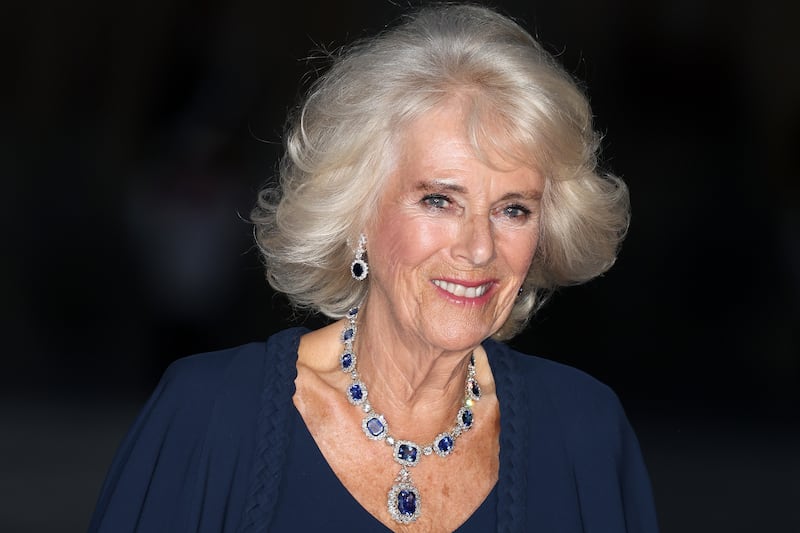 Queen Camilla outside the Palace of Versailles. Getty Images