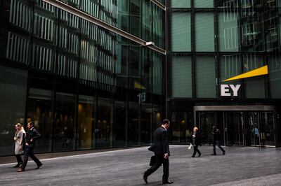 EY's Project Everest - a push to split into two between its  consulting and audit operations - failed. Getty Images
