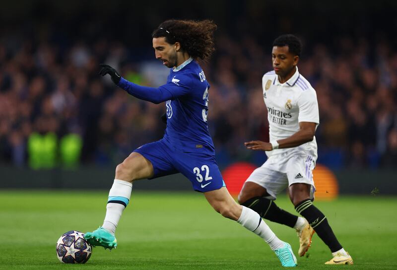 Marc Cucurella – 5. Replaced the suspended Ben Chilwell. Booked for a foul on Rodrygo. Denied on the stroke of half-time after he hesitated when James’s cross fell to him, giving Courtois time to deny the shot. Reuters