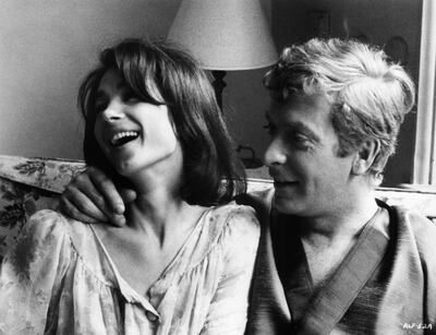 Michael Caine and Julie Foster in a scene from the movie Alfie. Getty Images